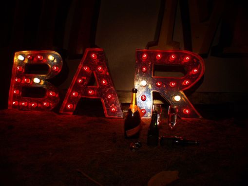 Custom Made Bar 2ftx2ft Each Outdoor Vintage Marquee Art Letter Smash Style Deluxe