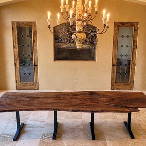 Mesquite Live Edge River Table by Lumberlust Designs at Private