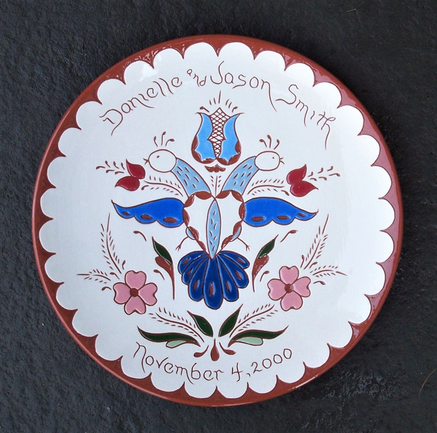 Custom Wedding Plate