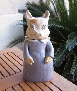 Custom Made Sculpted Ceramic Pigs