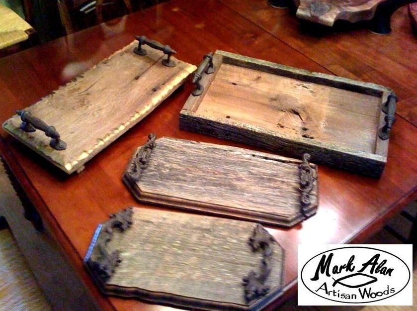 Custom Made Barnwood Trays by Mark Alan Artisan Woods | CustomMade.com