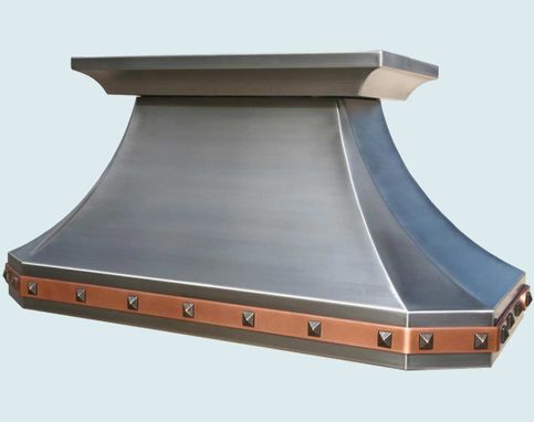 Custom Made Stainless Range Hood With Copper Strap