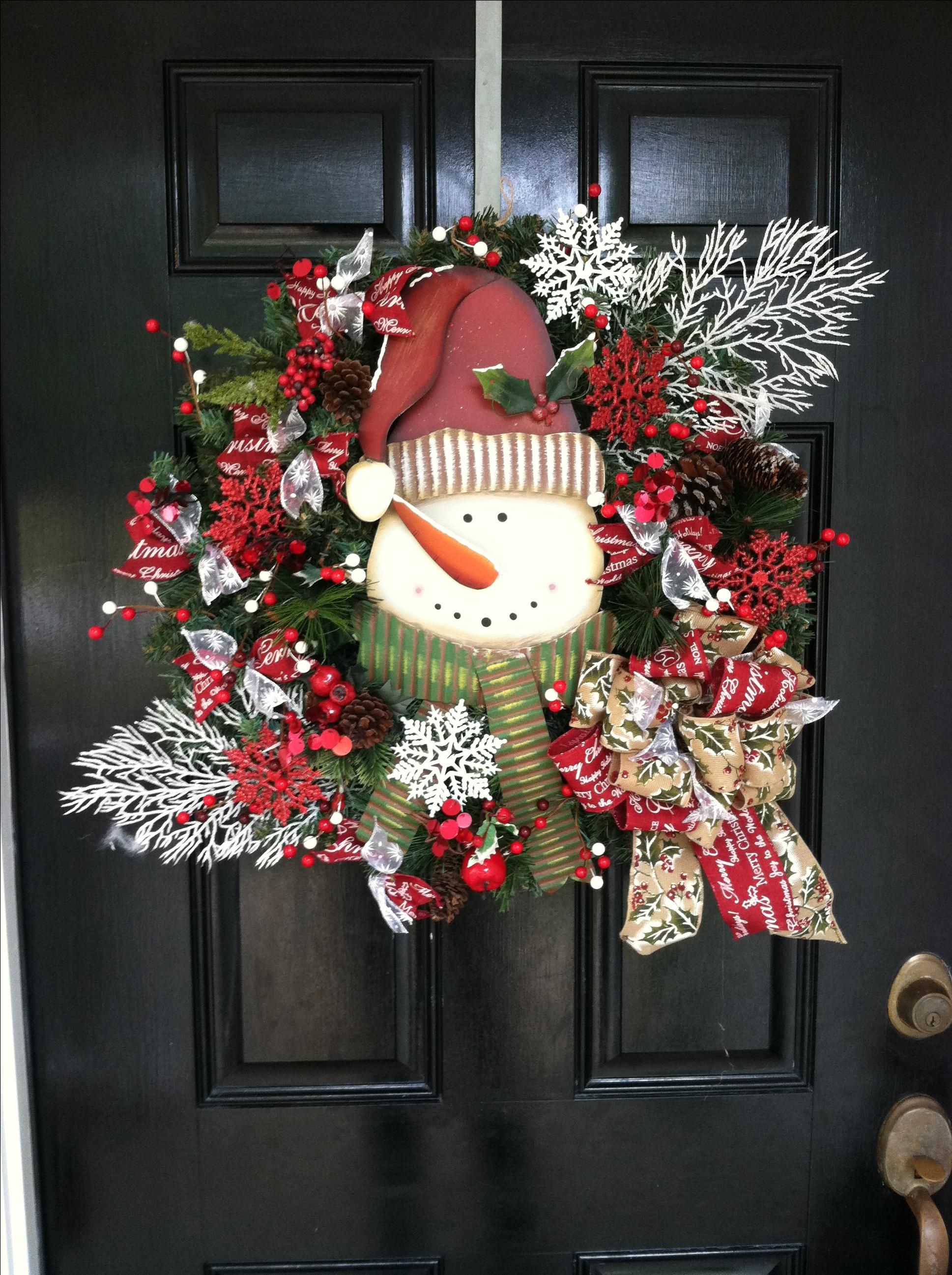 Hand Crafted Winter Wreaths Christmas Wreaths Snowman Wreaths by Design ...