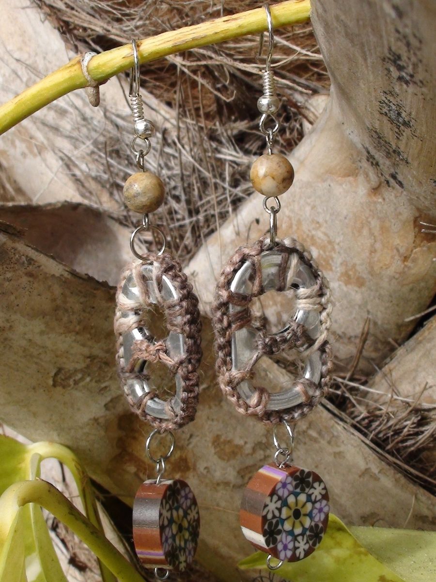 Desiree Earrings (wooden beads)