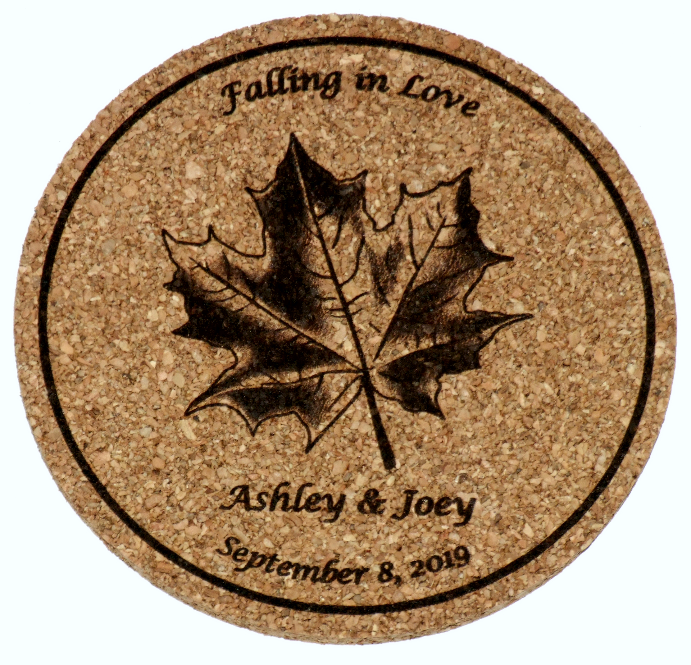Handmade Custom Laser Engraved Cork Coasters by Frontiernow Engraving and  Graphics, LLC