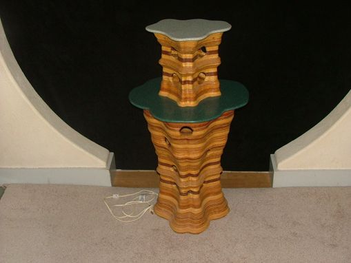 Custom Made Lighted Occasional Table/Plant Stand/Candle Stand