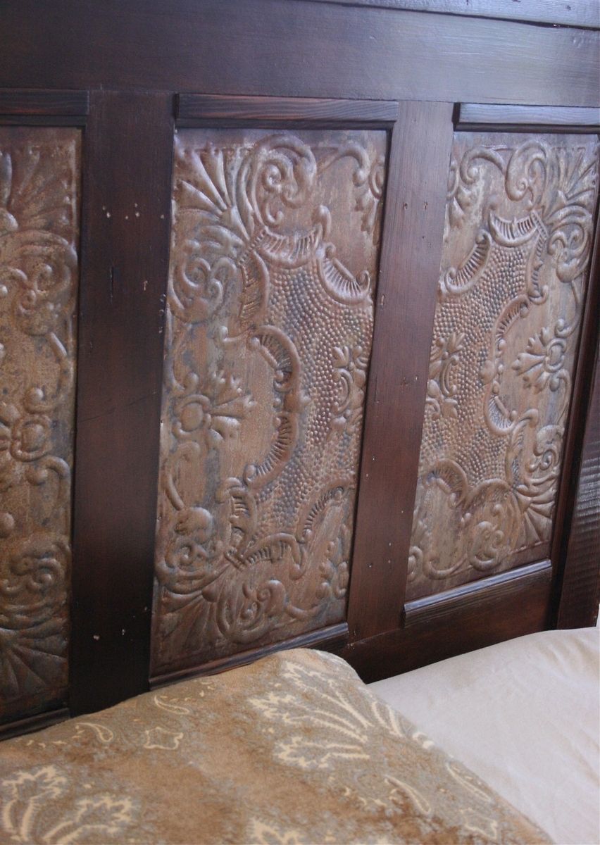Hand Crafted New Orleans Inspired Bed Made From Cypress Doors And Reclaimed Wood by Doorman