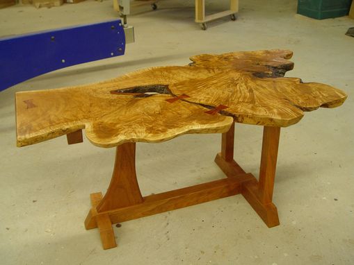 Custom Made Cherry Burl Coffee Table