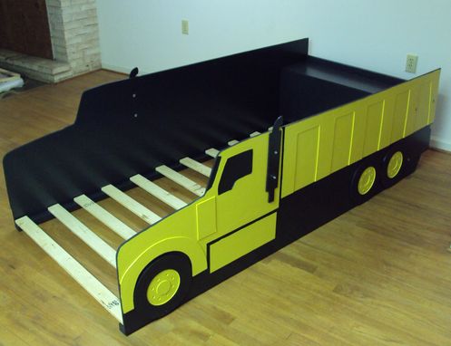 truck children furniture handcrafted dump twin frame bed themed bedroom custommade