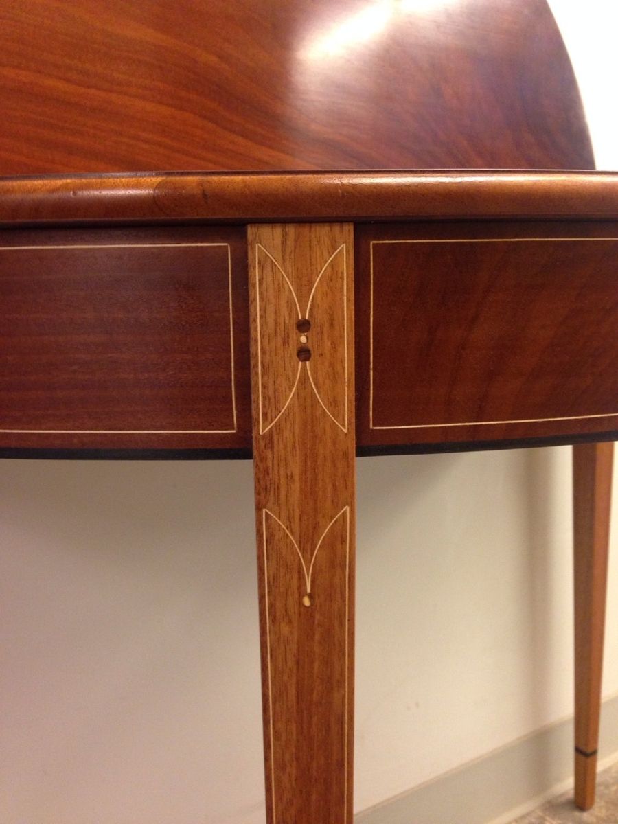 Hand Made Federal Card Table In Mahogany by MTTHRMN Fine Furniture