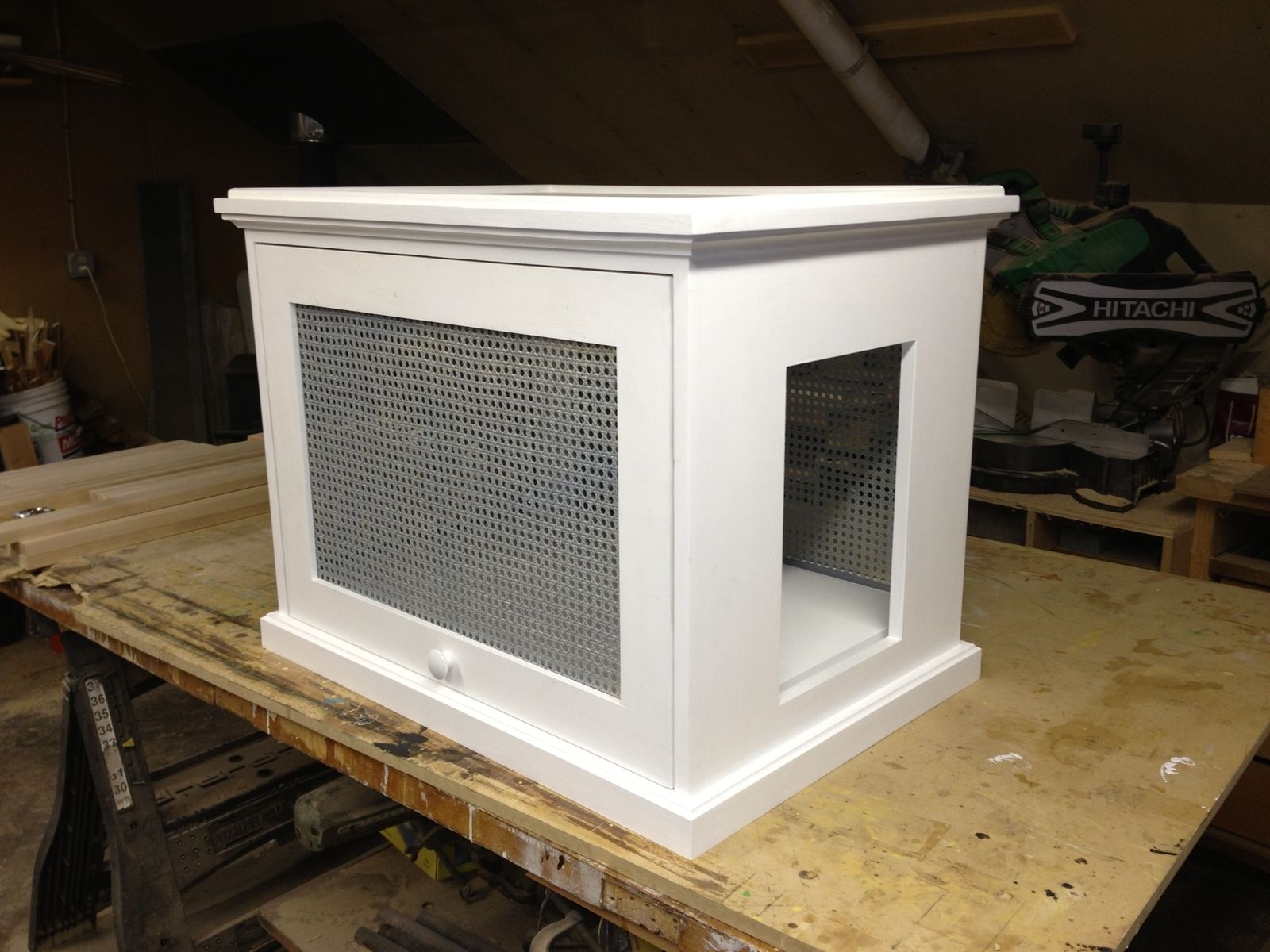 Custom Made Concealed Litter Box by Summerwood Woodworks