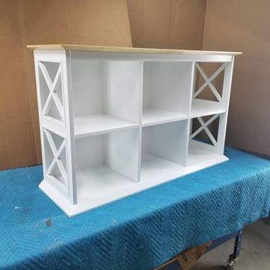 Custom Made Farmhouse Tv Stand Bookcase Display Cabinet
