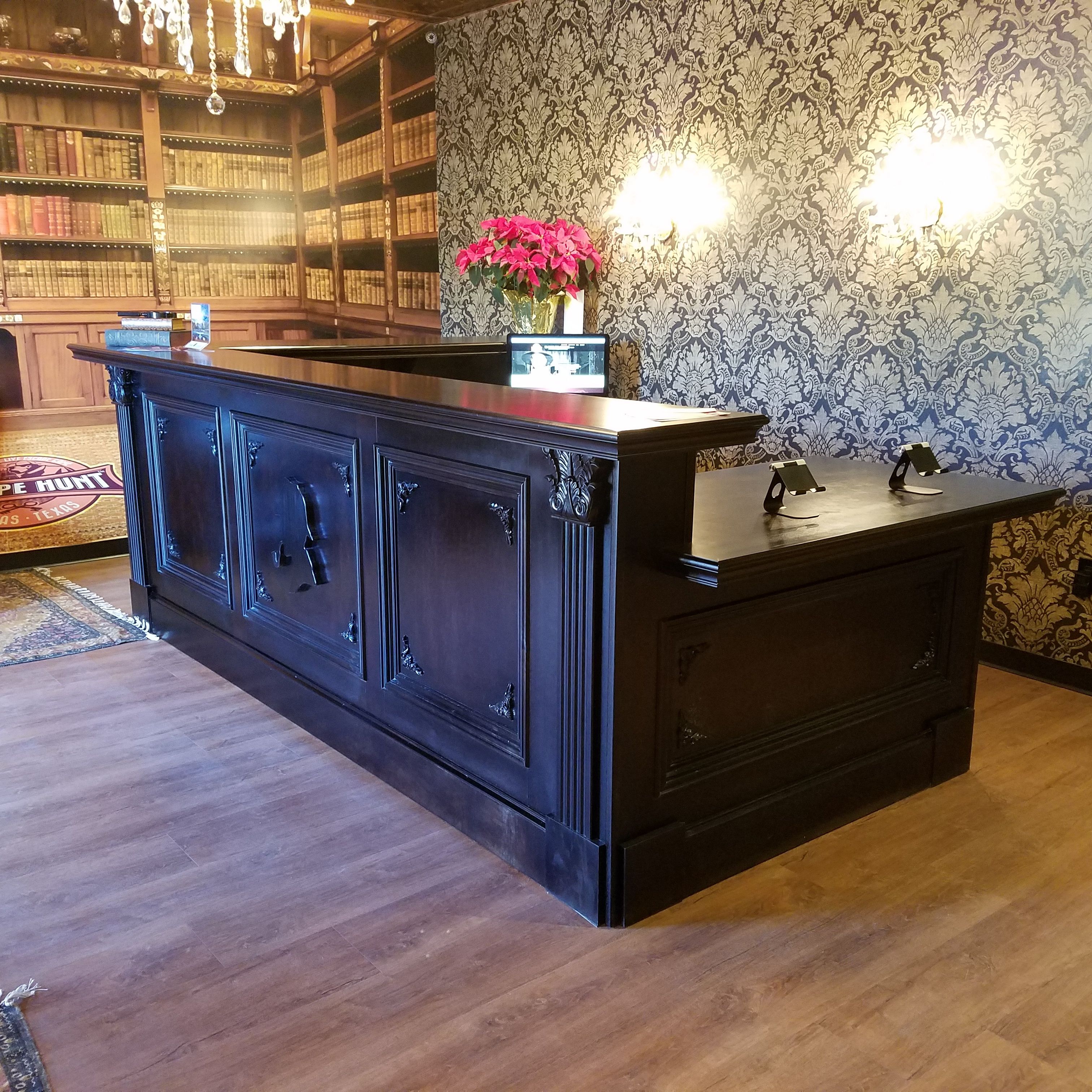 Custom Made Reception Desk by Royals Remodeling & Design Company