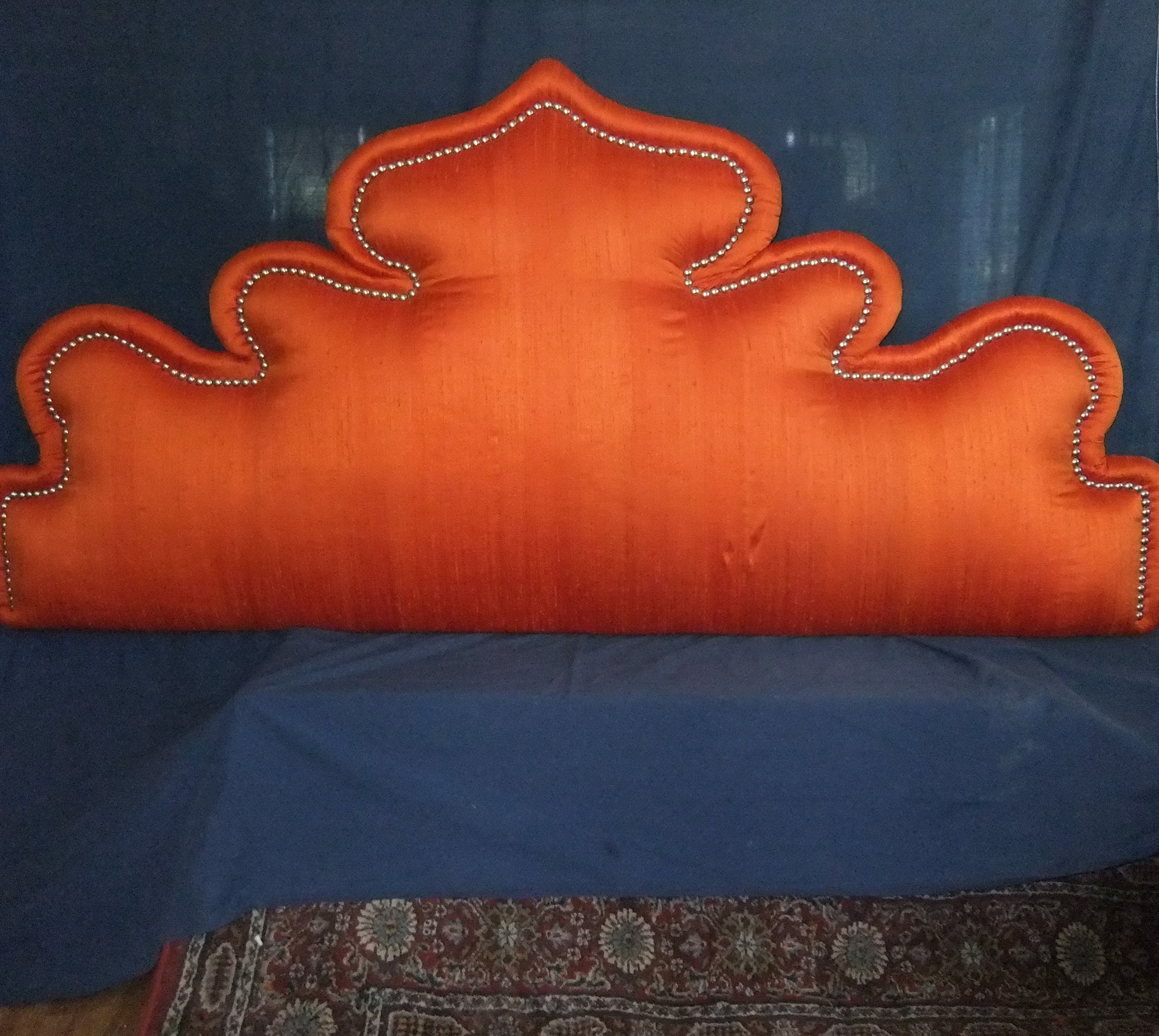 Custom Made Headboard Upholstered by Russell Ruff aka RuffDreams