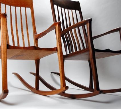 Custom Made Walnut Rocking Chair