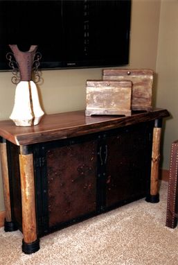 Custom Made Copper And Wood Media Center