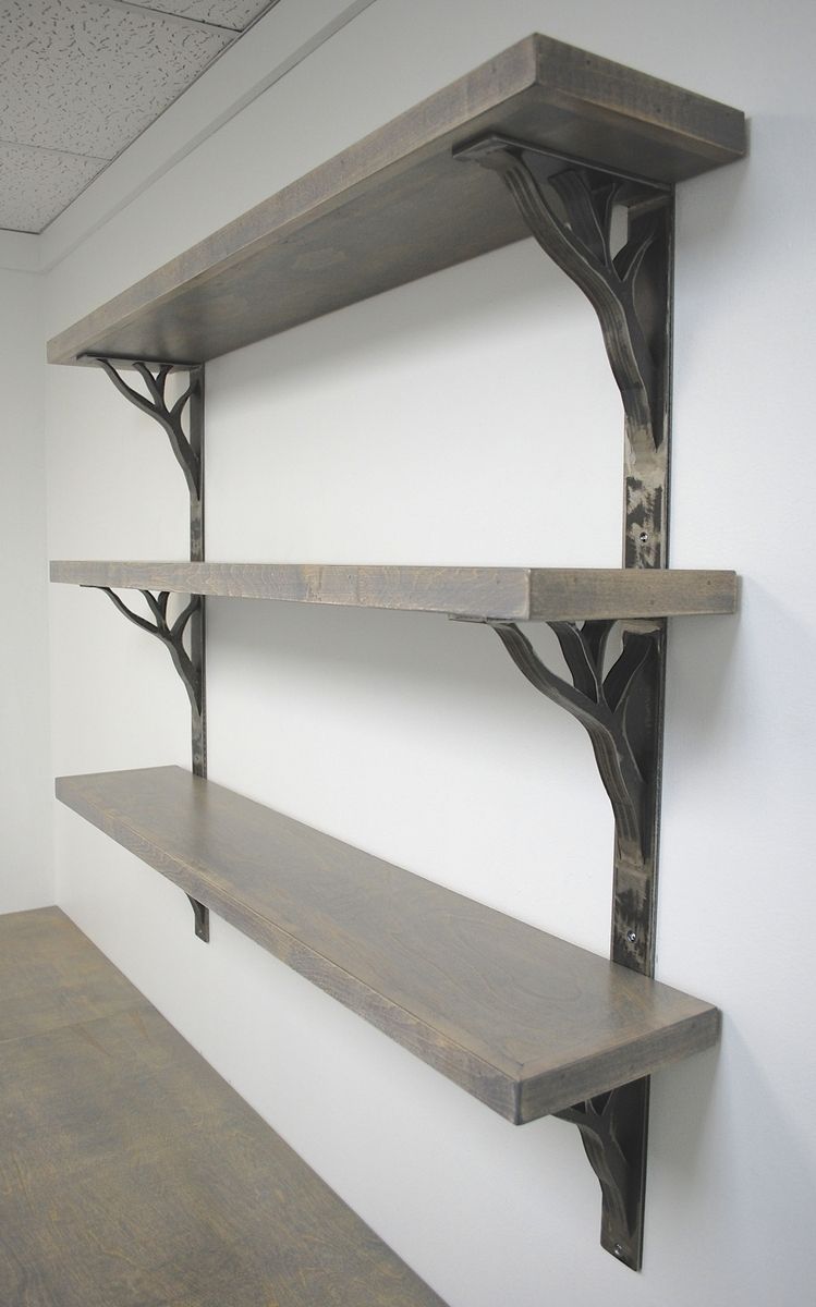 Custom Iron Linear Shelf Brackets by Urban Ironcraft | CustomMade.com