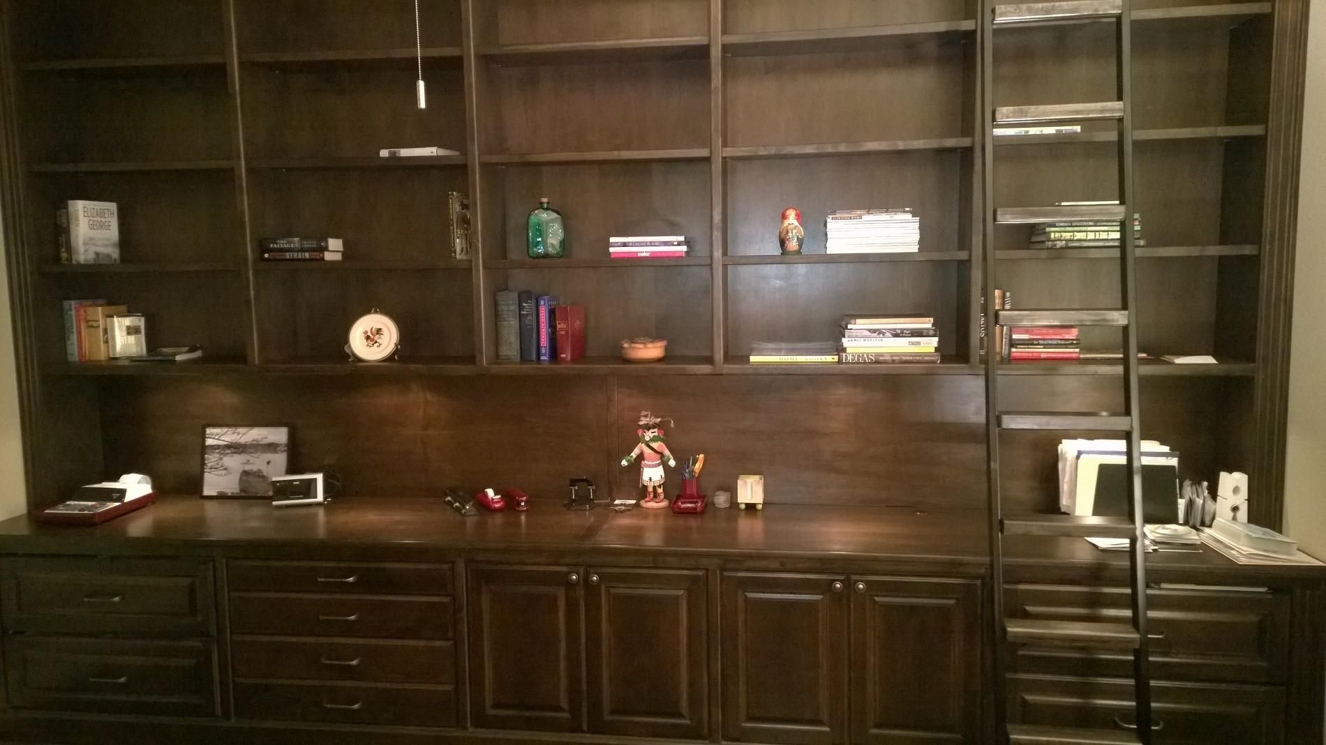 Hand Crafted Custom Office Bookshelves by Supreme Home Design
