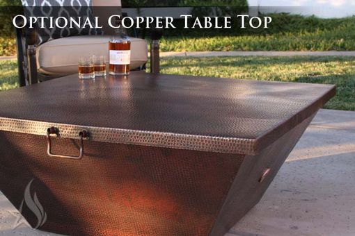 Custom Made 40 Inch Plaza Moreno Hand Hammered Copper Fire Pit
