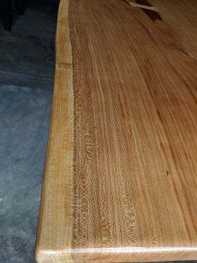 Custom Made Live Edge Bookmatched Cherry Dining Table