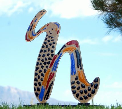 Custom Made "Walk On The Wild Side" - Fused Glass Sculpture
