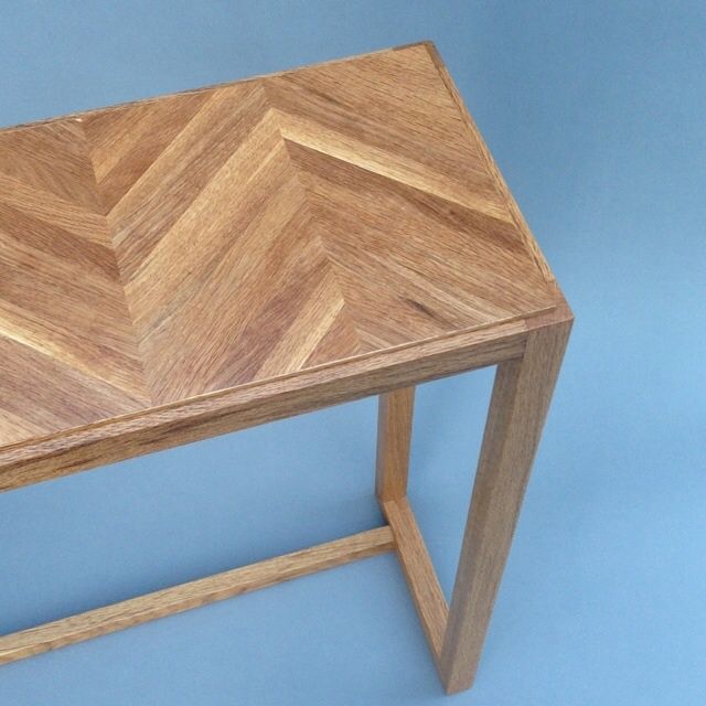 Buy Custom Made White Oak Hall Table, made to order from Greg Moffatt