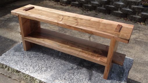 Custom Made Ambrosia Maple Craftsman Fire-Side Bench