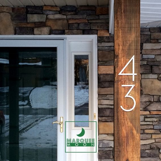 Custom Laser Cut - Modern House Numbers by Marquee Moon | CustomMade.com