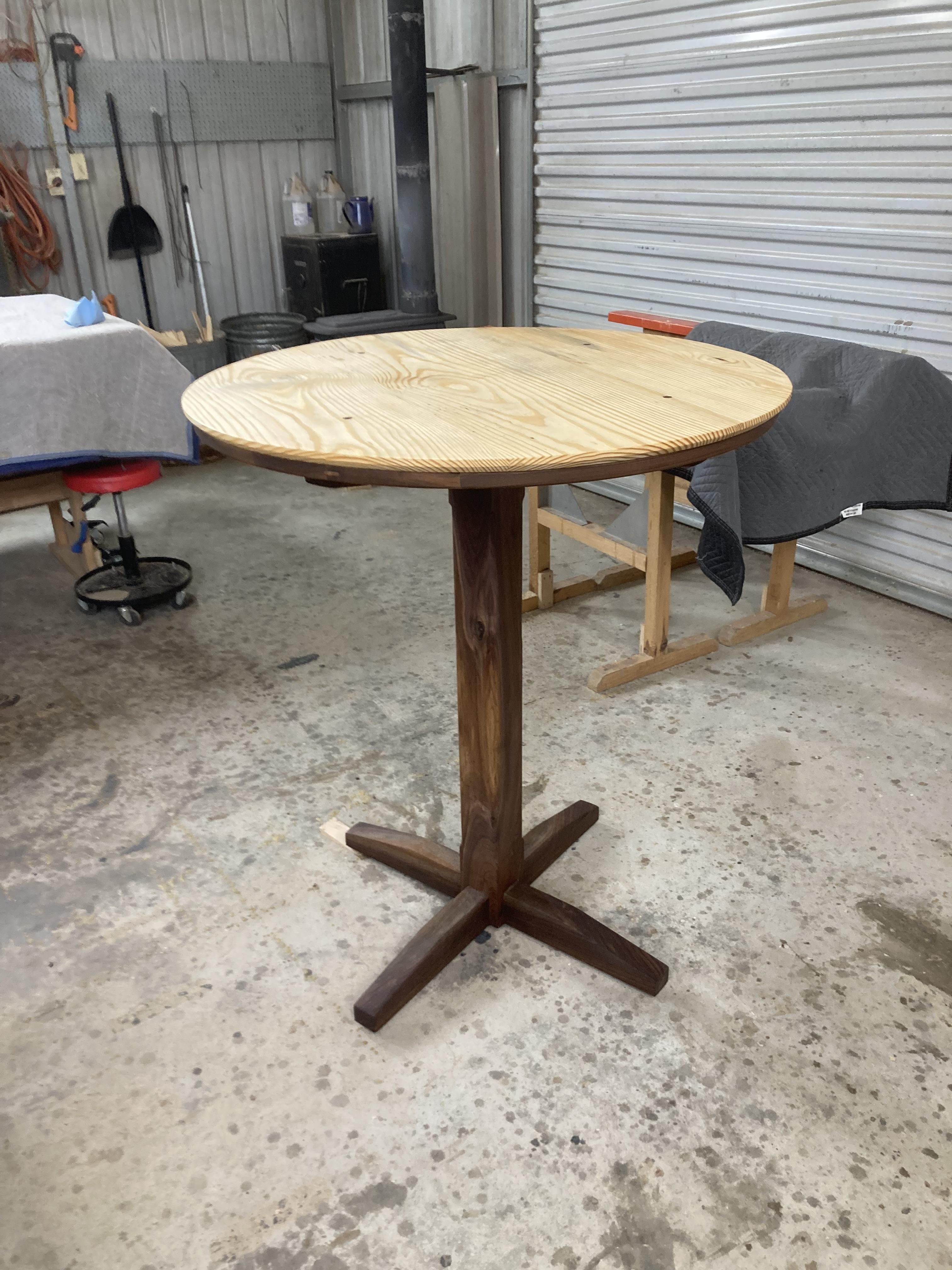 Buy Hand Made Cocktail Table. Walnut With Pine Top., made to order from