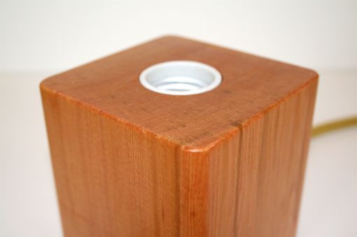 Custom Made Wood Block Lamps