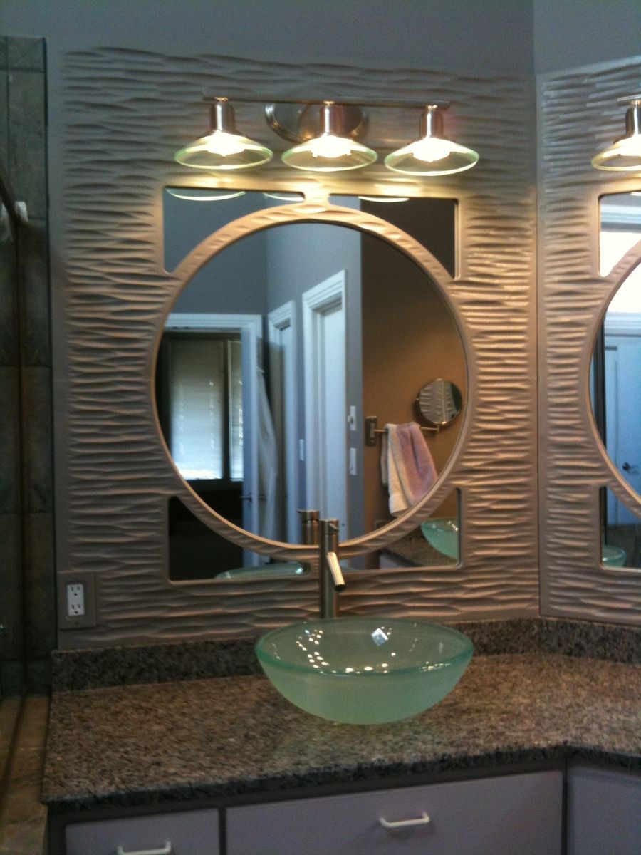 Custom Textured Mirror Panels by Jeffrey Sgroi Designs™