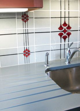 Custom Made Custom Made Glass Tiles For Kitchen Backsplash