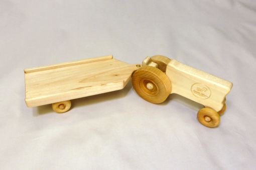 Custom Made Wooden Toy Tractor And Trailer