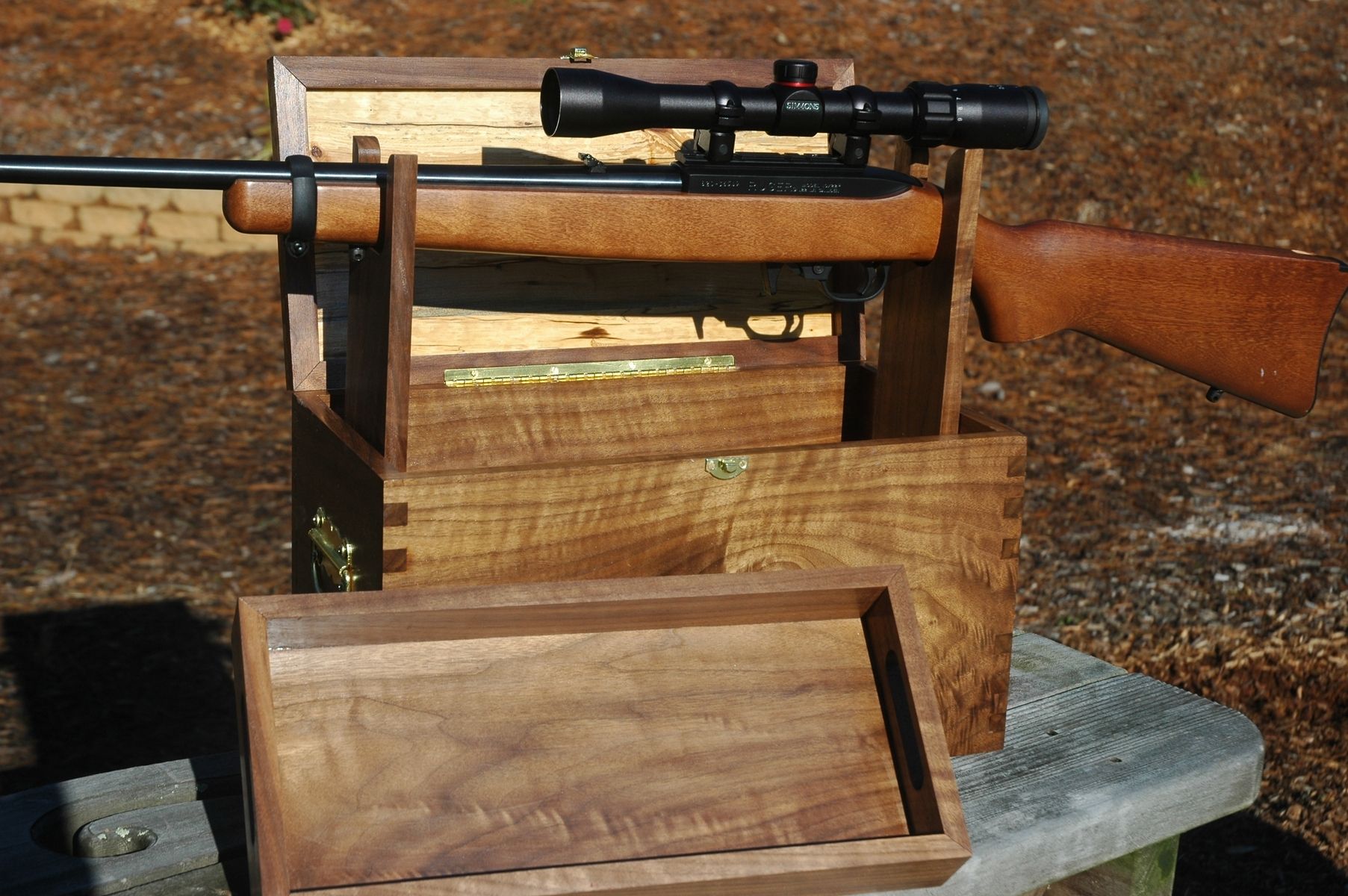 Custom Rifle/Shotgun Cleaning Box by Mountain Woodworker