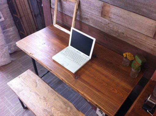 Custom Made Industrial Salvaged Wood Desk