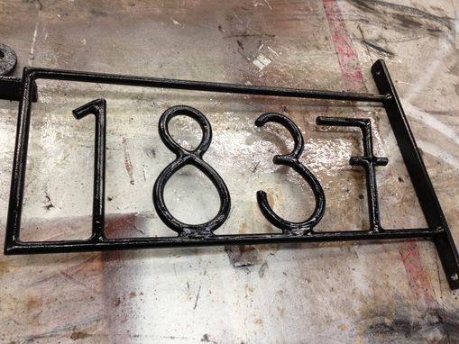 Custom Made Customized Forged Steel Address Numbers By Szk Metals