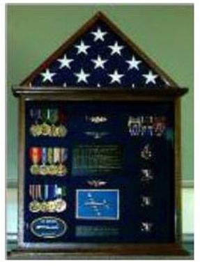 Custom Made Flag Case, Flag And Badge Display Cases