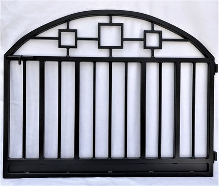Custom Made Pet Gate, Dog/Cat Gate, Stairway Gate, Wrought Iron Staircase Gate