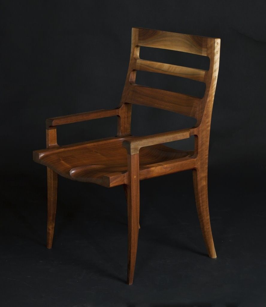 Hand Made High Back "St. Louis Chair" by Doerr Woodworking 