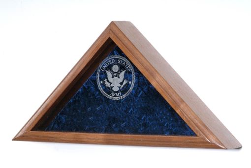 Custom Made Personalized Flag Case, With Laser Engraved Glass For Large Flag