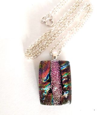 Custom Made Pendant With Sterling Silver Bail And Chain - 5 Color Options