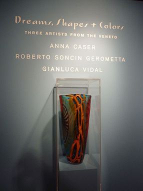 Custom Made Murano Art Glass Vase By Gianluca Vidal