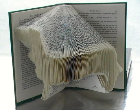 Custom Made Custom Dog Art - Book Origami Dachshund - Folded Book Art