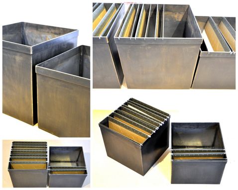 Custom Made File Box Pair