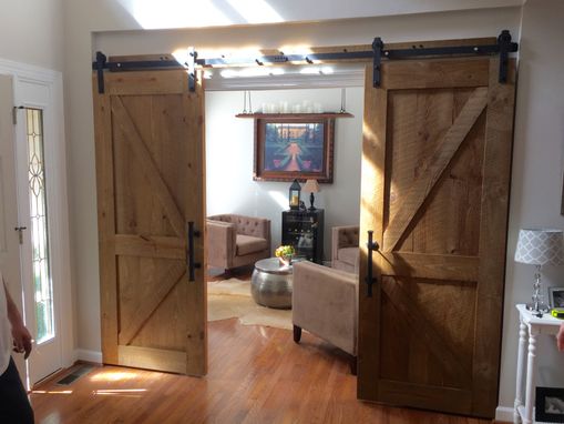 Custom Made Reclaimed Wood Rustic Barn Doors