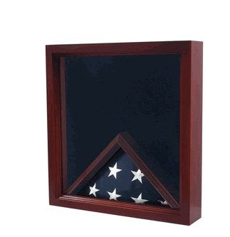 Custom Made Large Flag And Medal Display Case Can Fit Burial Flag