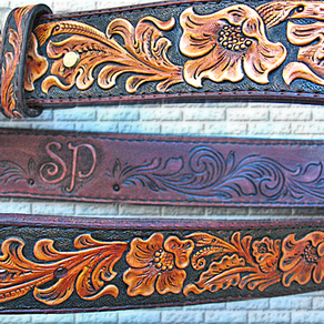 Custom Made Hand Tooled Leather Belts by Alamo Custom Leather ...
