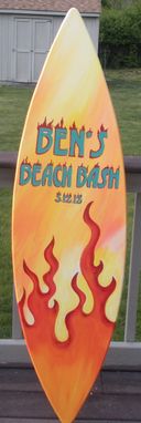 Custom Made Bar Mitzvah Surfboard Surf Party Sign In Board