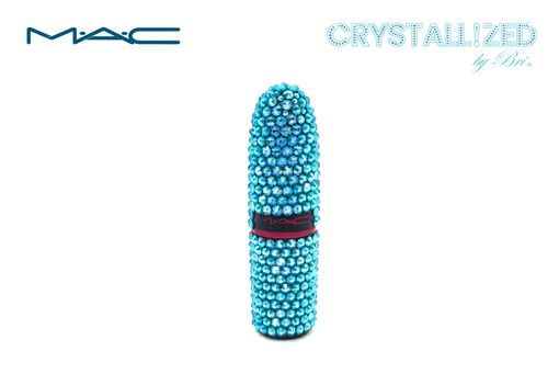 Custom Made Crystallized Mac Lipstick Bling Makeup Genuine European Crystals Bedazzled Cosmetics