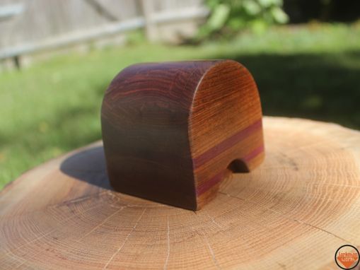 Custom Made Custom Wood Engagement Ring Box (Treasure Chest Shape)